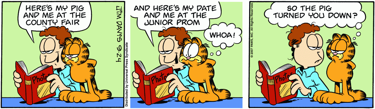Garfield, September 24, 2007