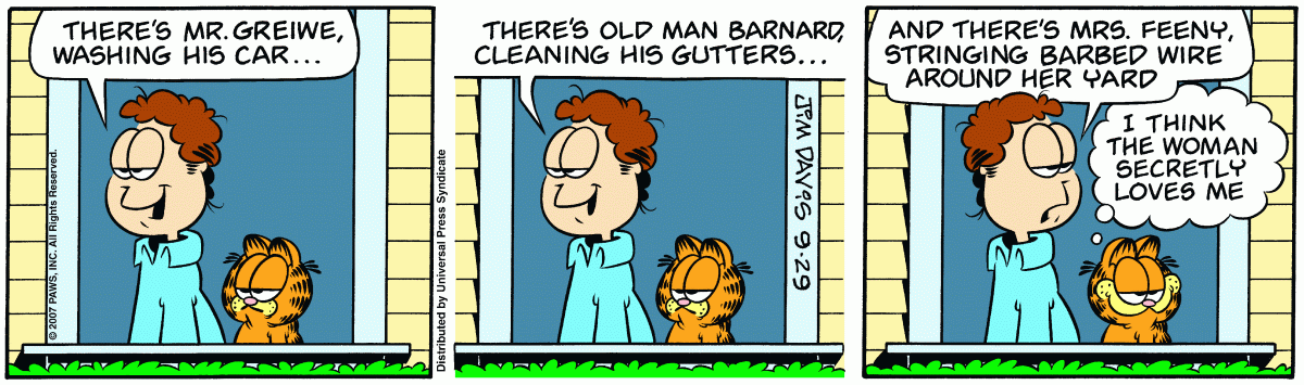 Garfield, September 29, 2007