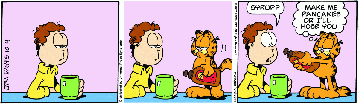 Garfield, October 4, 2007