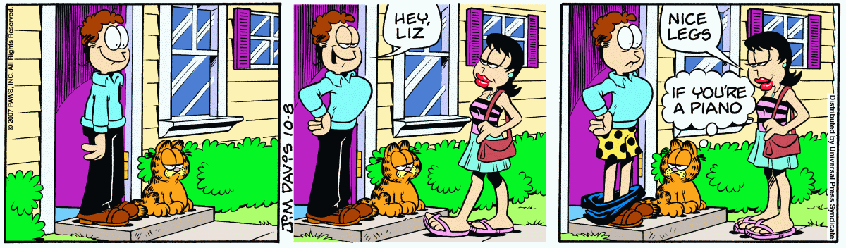 Garfield, October 8, 2007