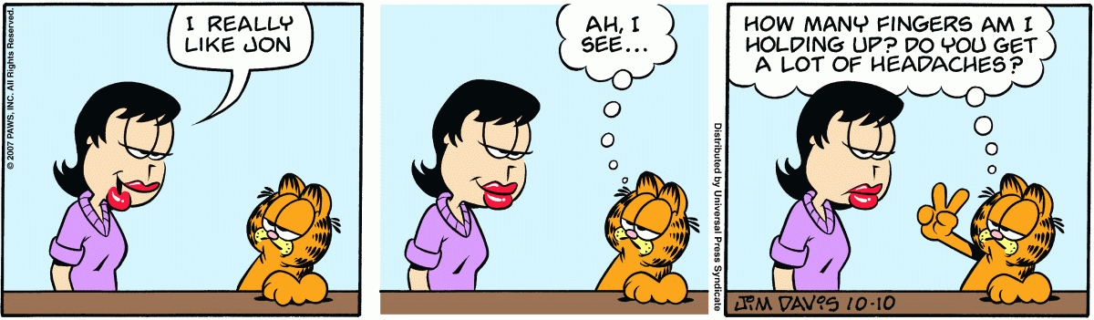 Garfield, October 10, 2007