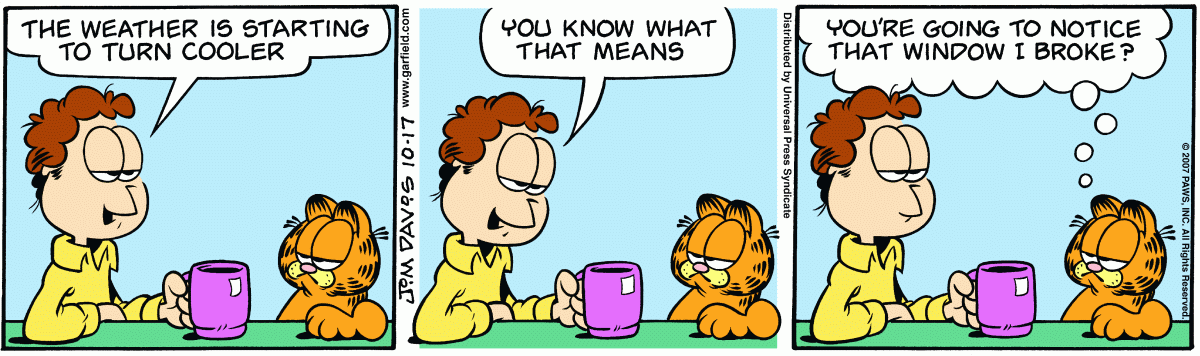 Garfield, October 17, 2007
