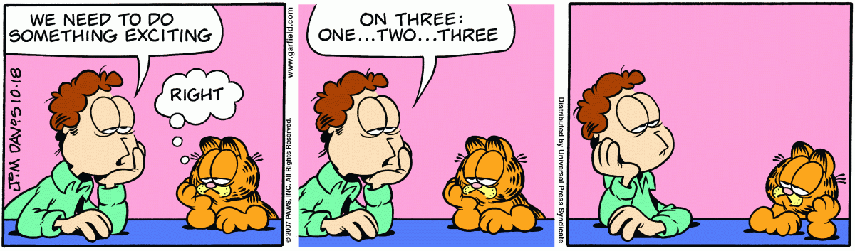 Garfield, October 18, 2007