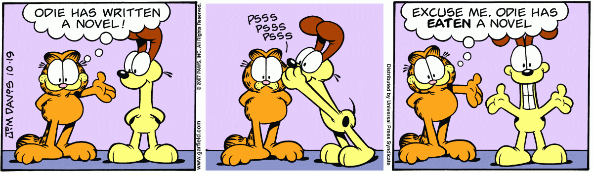 Garfield, October 19, 2007