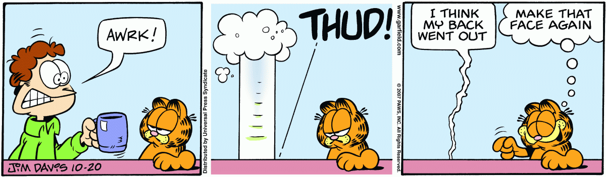 Garfield, October 20, 2007