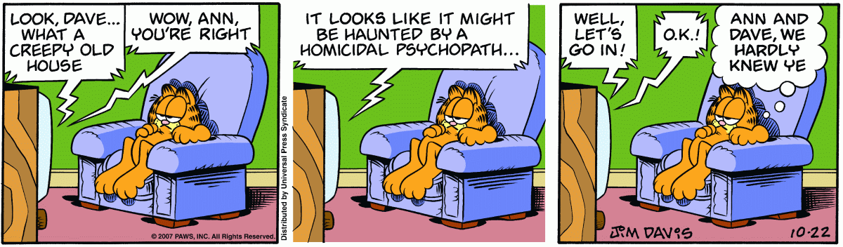 Garfield, October 22, 2007