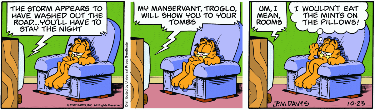 Garfield, October 23, 2007