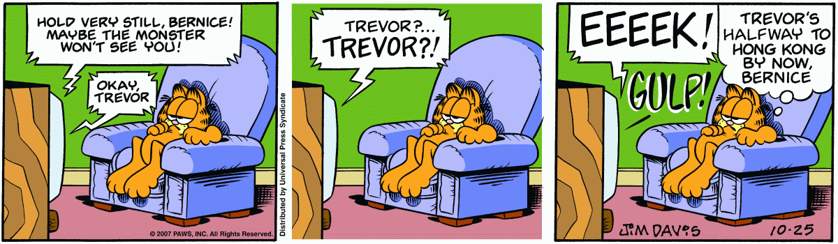 Garfield, October 25, 2007