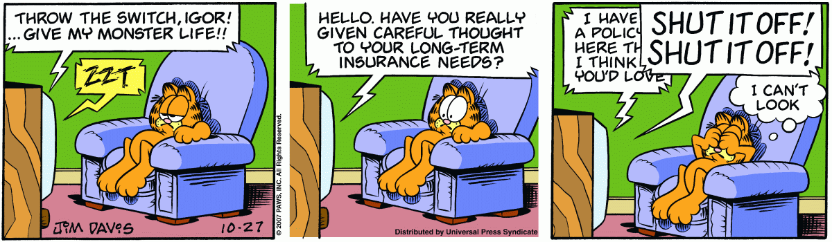 Garfield, October 27, 2007