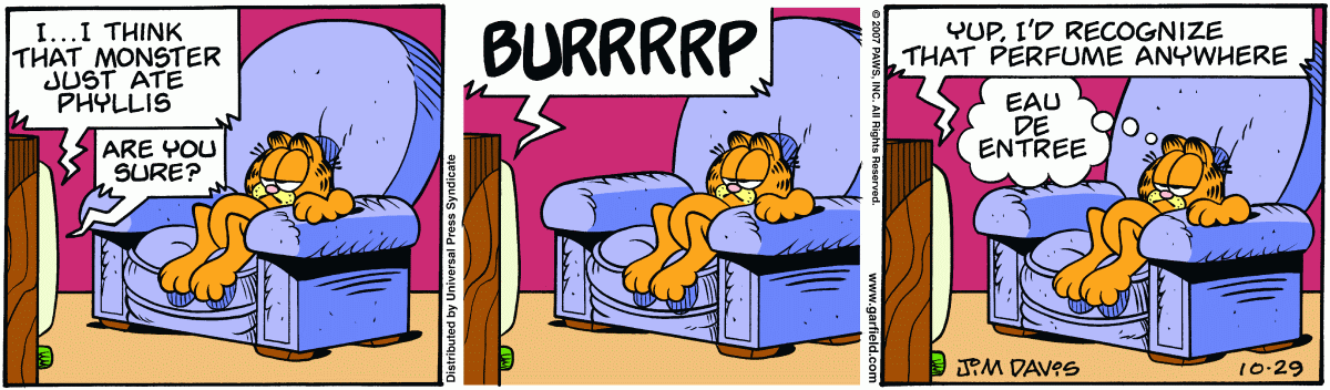 Garfield, October 29, 2007