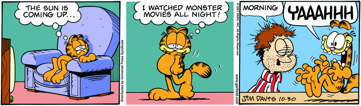 Garfield, October 30, 2007
