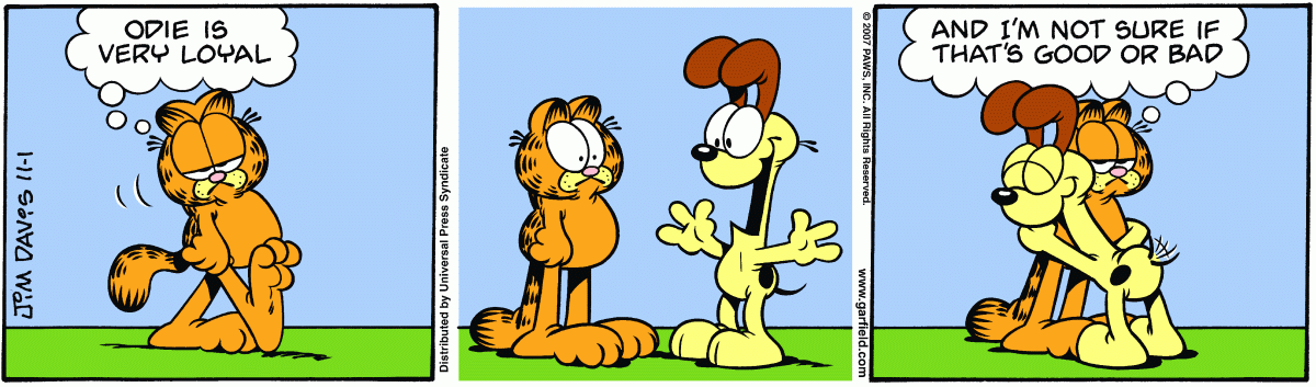 Garfield, November 1, 2007