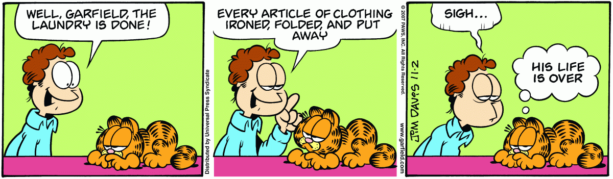 Garfield, November 2, 2007