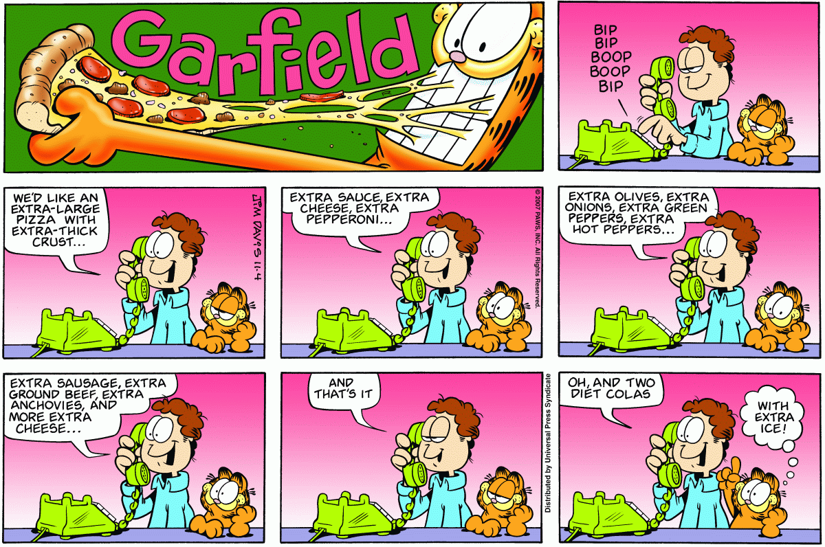 Garfield, November 4, 2007