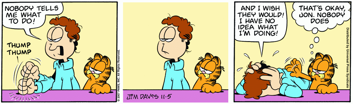 Garfield, November 5, 2007
