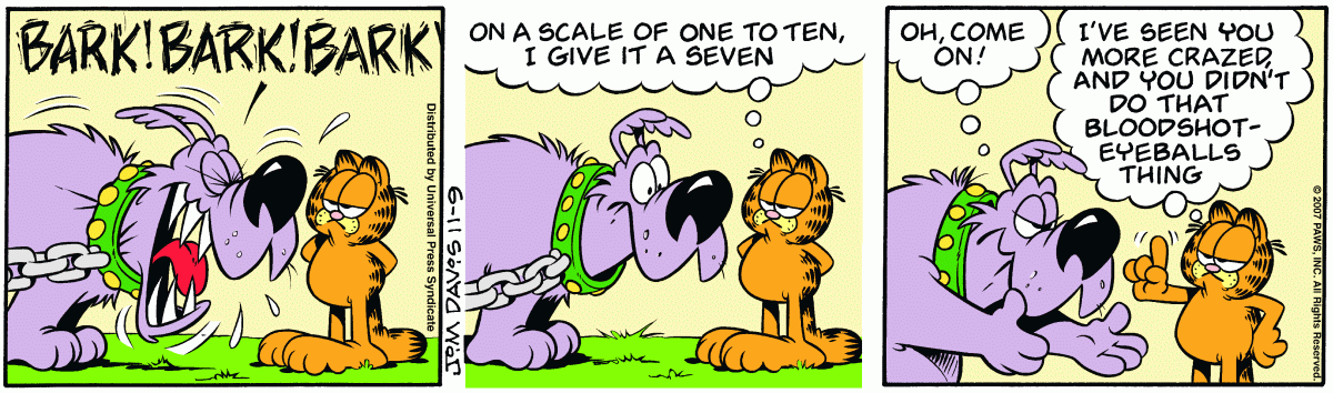 Garfield, November 9, 2007