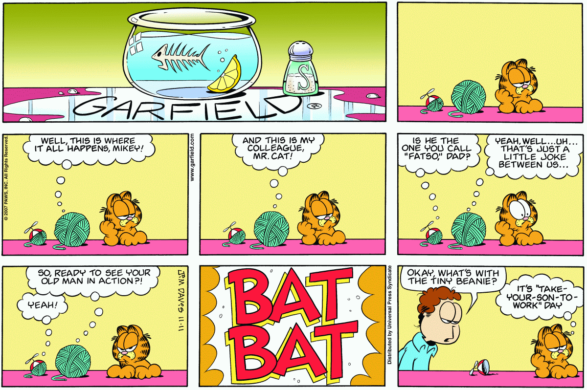 Garfield, November 11, 2007