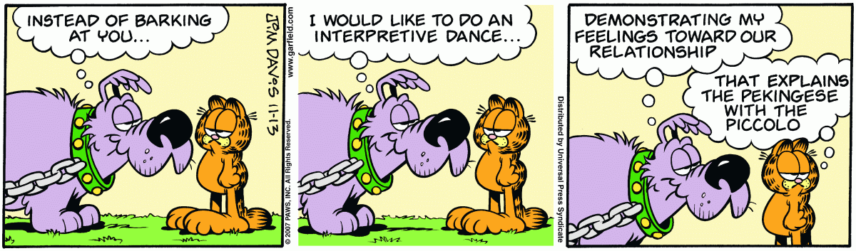 Garfield, November 13, 2007
