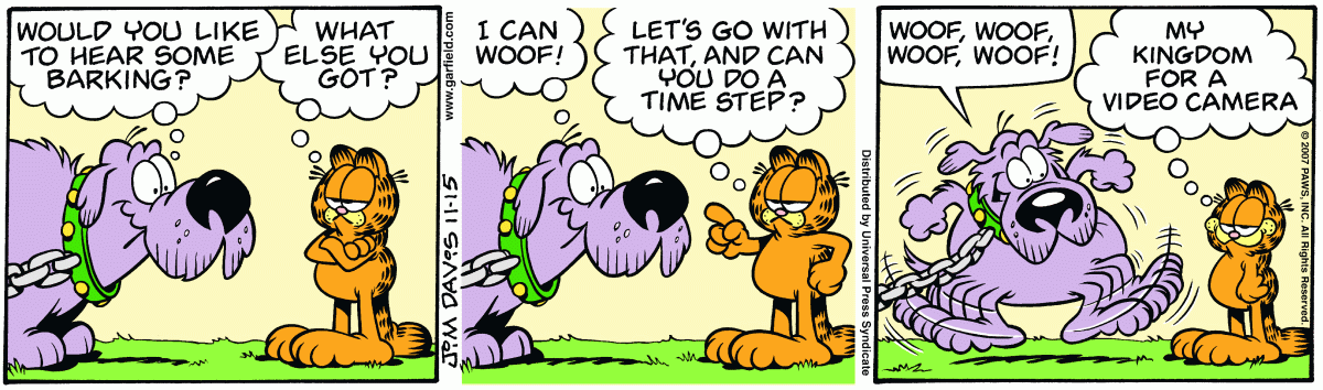 Garfield, November 15, 2007