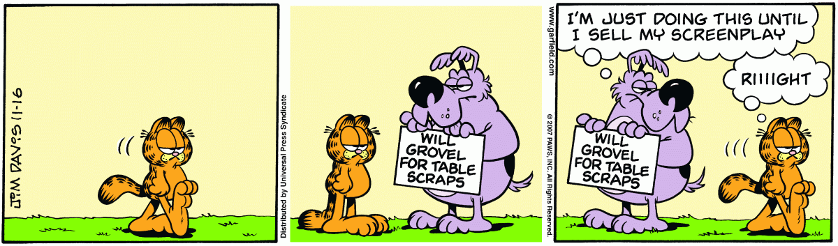 Garfield, November 16, 2007