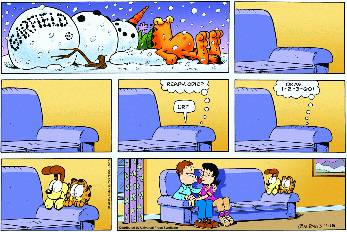 Garfield, November 18, 2007
