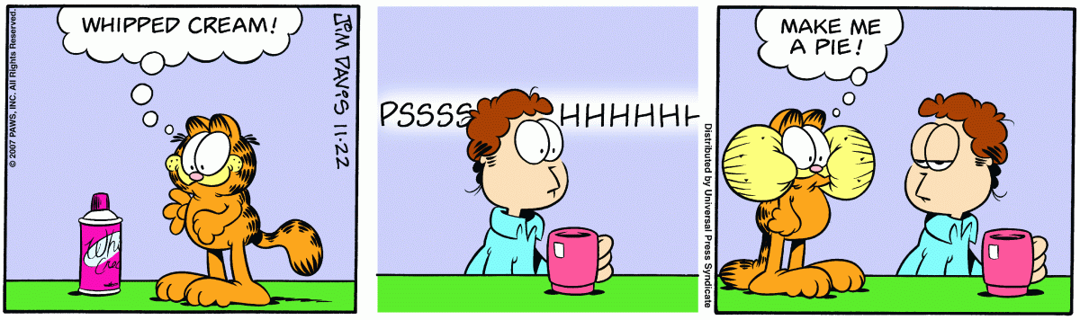Garfield, November 22, 2007