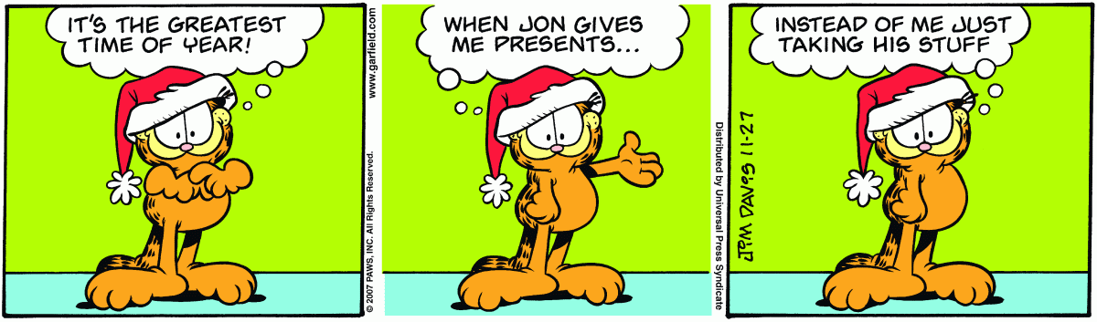 Garfield, November 27, 2007