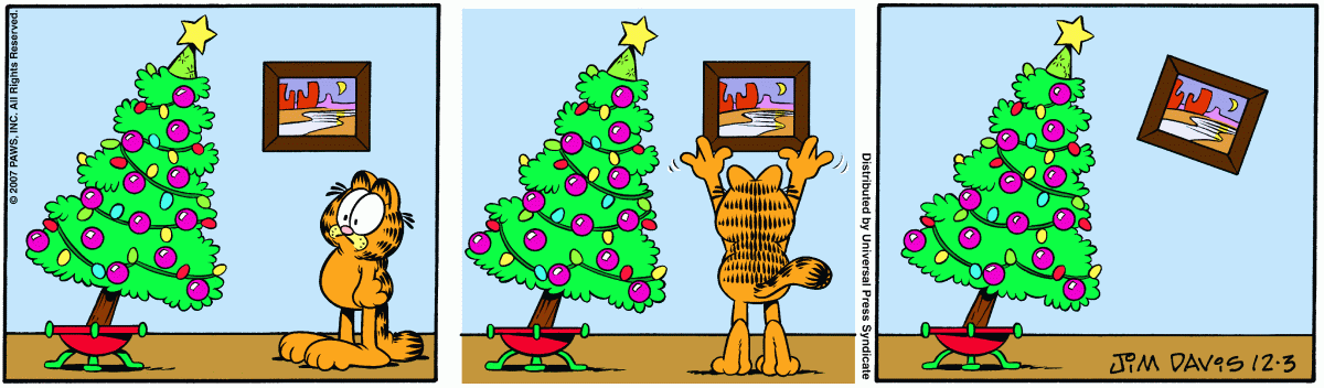 Garfield, December 3, 2007