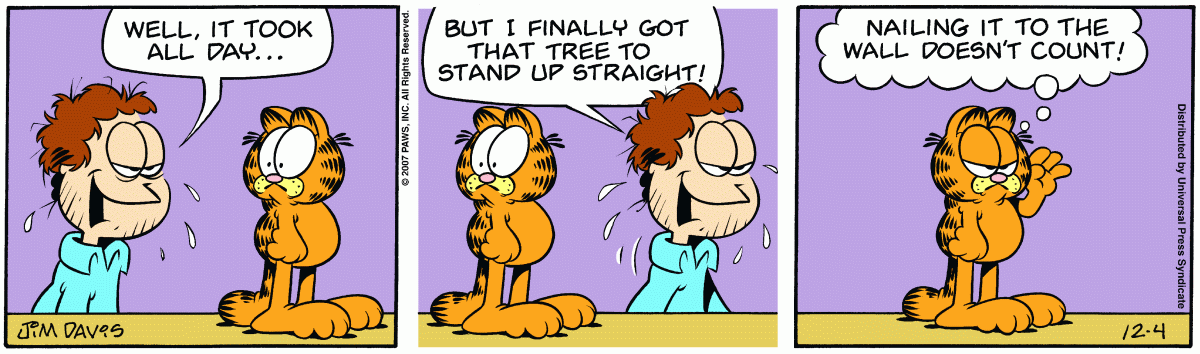Garfield, December 4, 2007