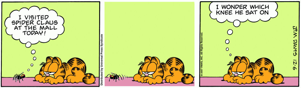 Garfield, December 6, 2007