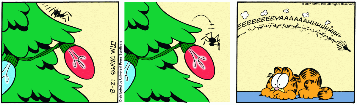 Garfield, December 8, 2007