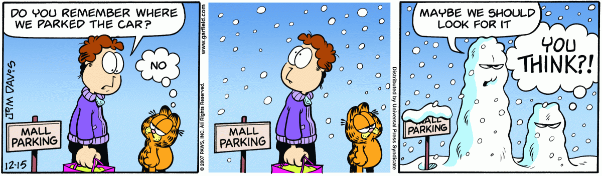 Garfield, December 15, 2007
