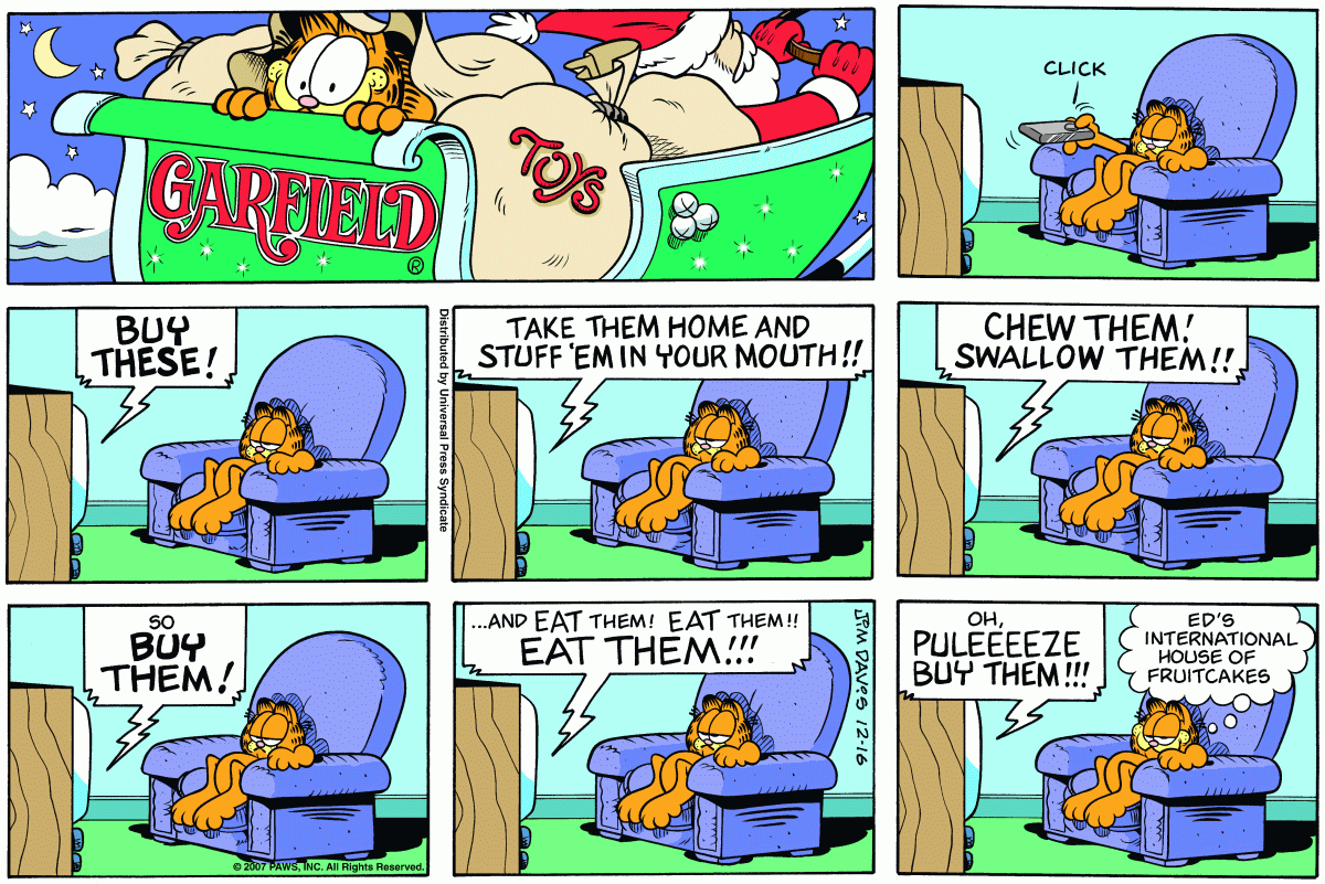 Garfield, December 16, 2007