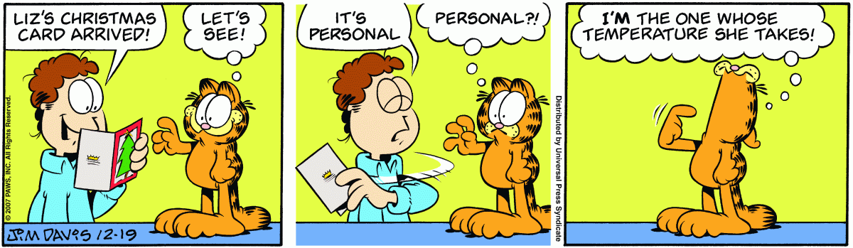 Garfield, December 19, 2007