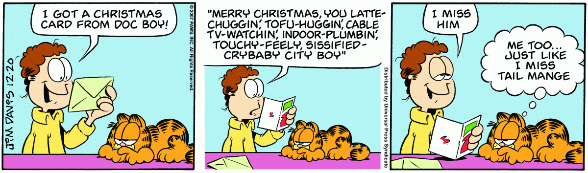 Garfield, December 20, 2007