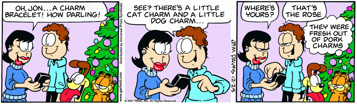Garfield, December 25, 2007