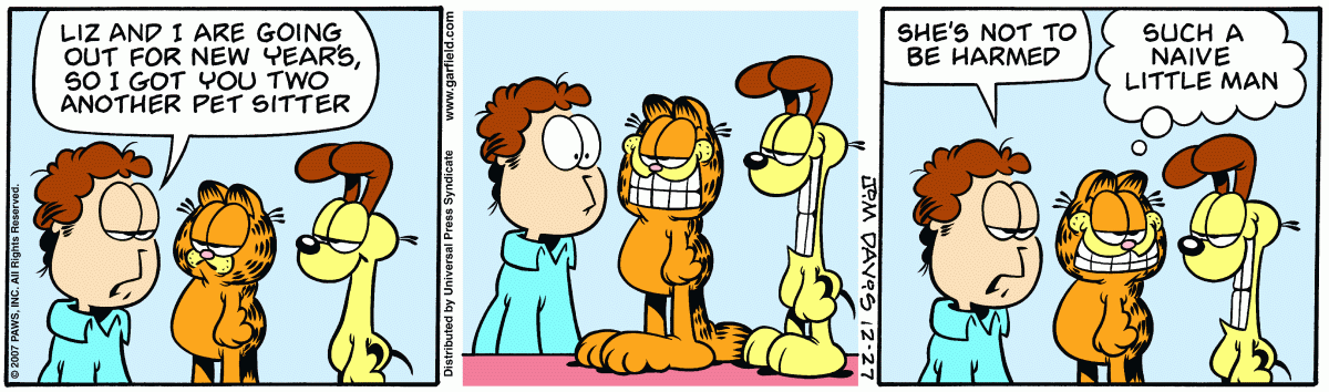Garfield, December 27, 2007