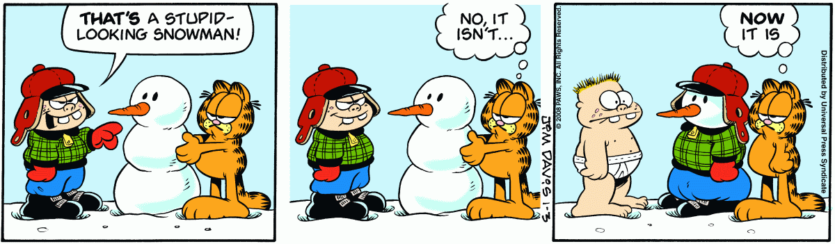 Garfield, January 3, 2008