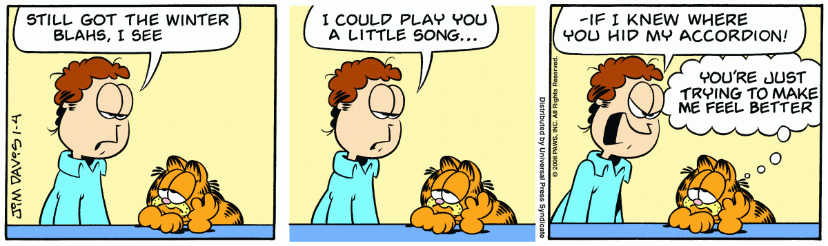 Garfield, January 4, 2008