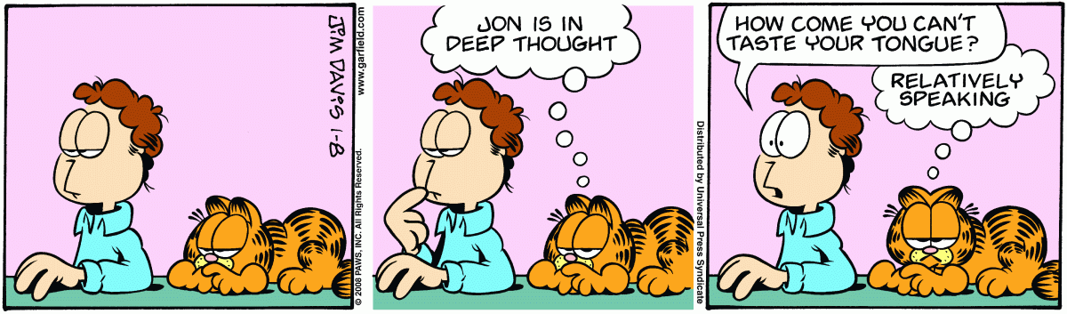 Garfield, January 8, 2008