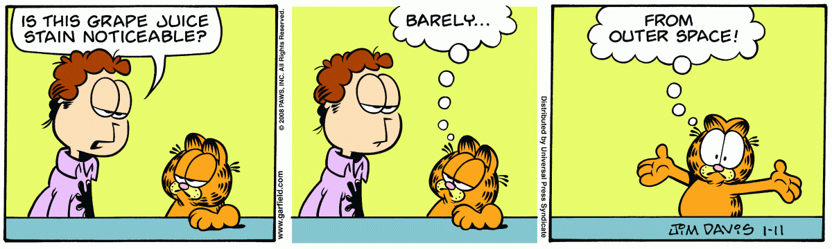 Garfield, January 11, 2008