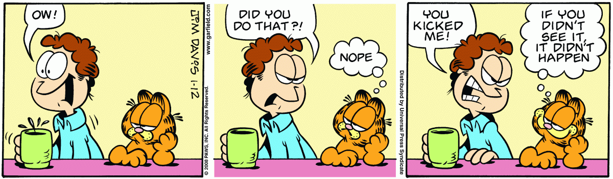 Garfield, January 12, 2008