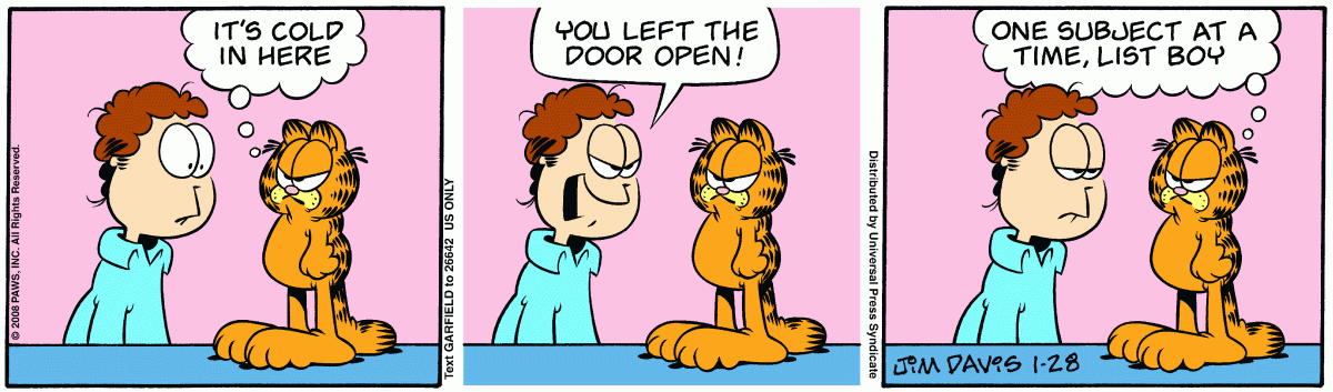 Garfield, January 28, 2008