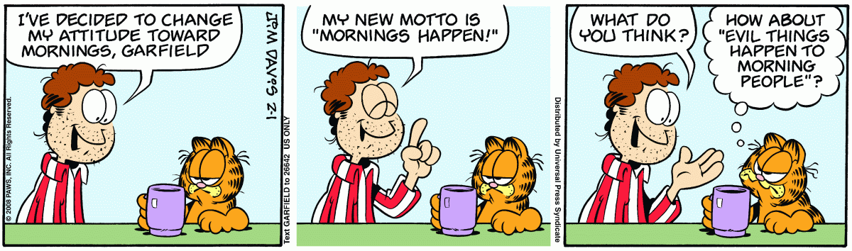 Garfield, February 1, 2008