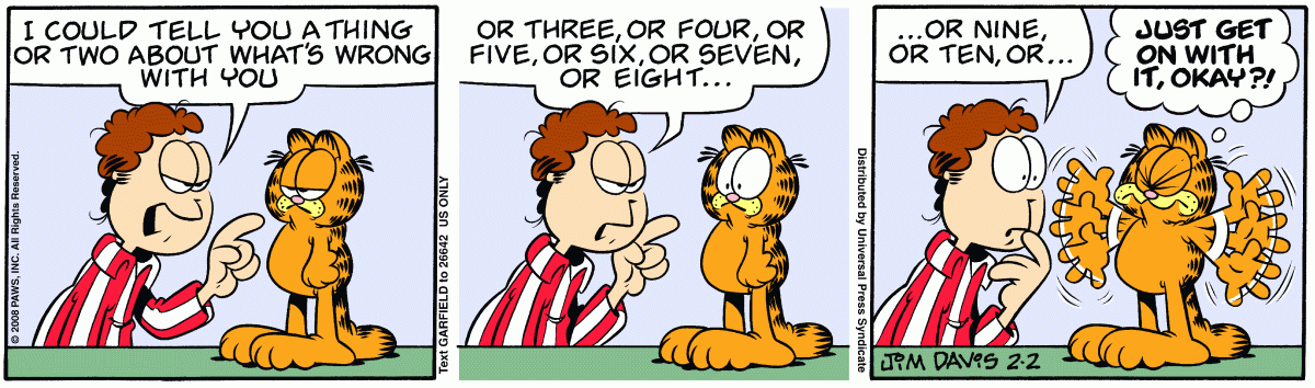 Garfield, February 2, 2008