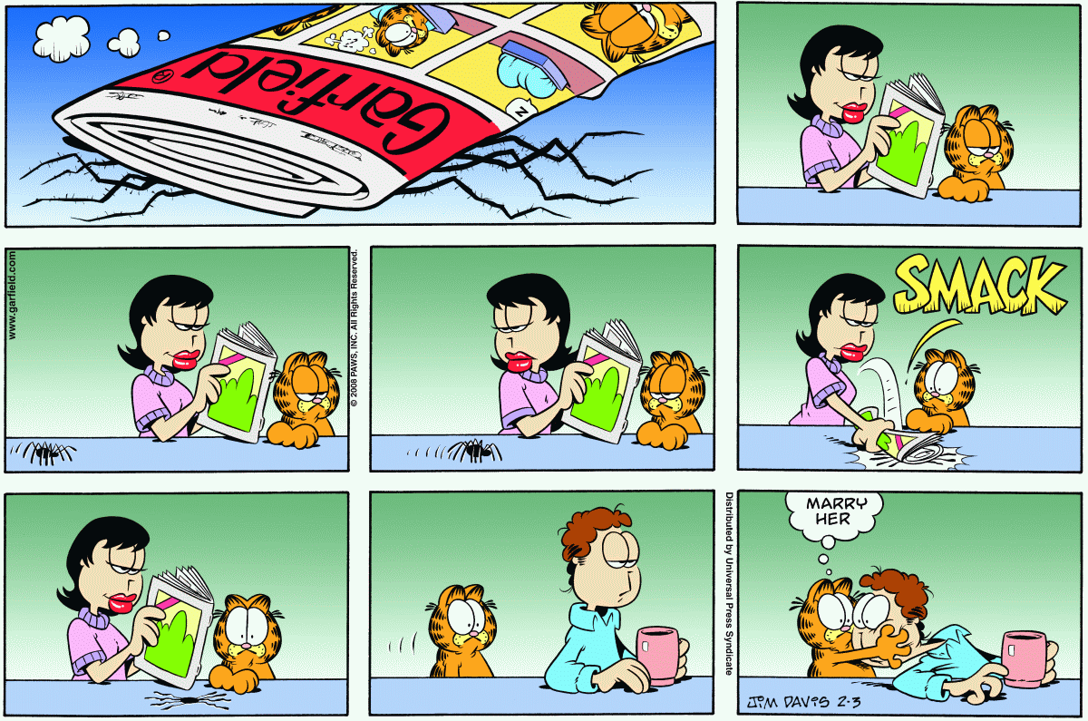 Garfield, February 3, 2008