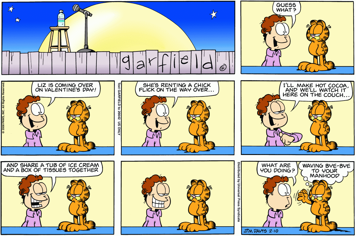 Garfield, February 10, 2008