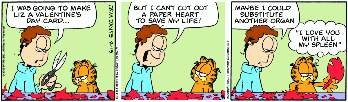 Garfield, February 13, 2008