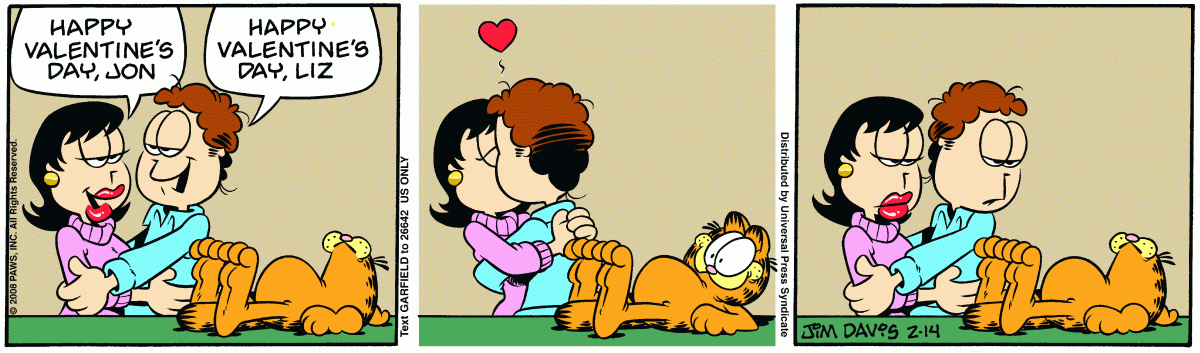 Garfield, February 14, 2008