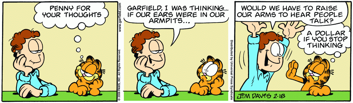 Garfield, February 18, 2008